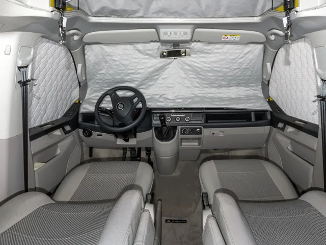 BRANDRUP® ISOLITE Extreme® für die Fahrerhausfenster VW T6 California, Multivan mit Sensoren im Innen-Rückspiegel